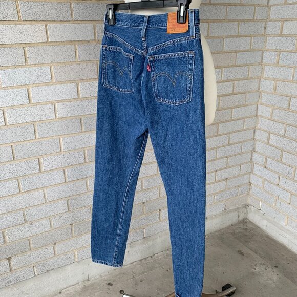 LEVI'S PREMIUM 501S SKINNY JEANS WOMENS W26 L30 - Picture 6 of 11